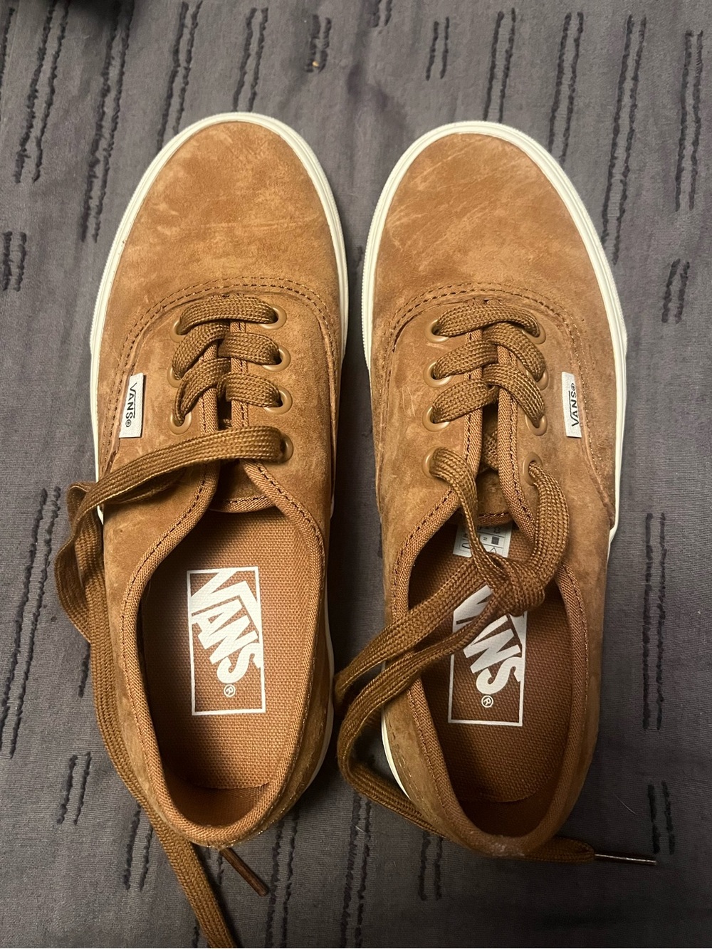 Vans Brown Suede Low-Top Sneakers